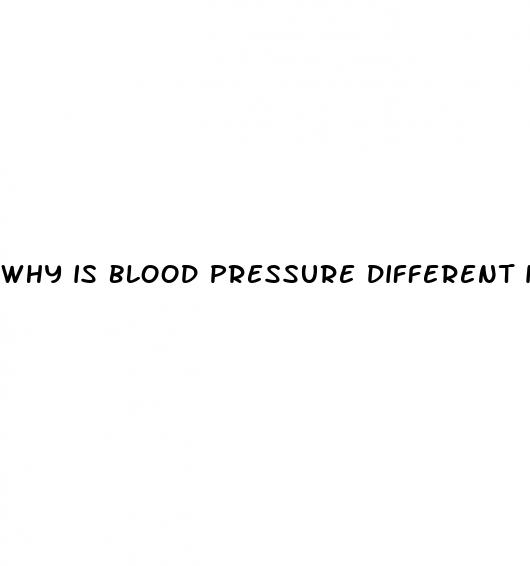 why is blood pressure different in each arm