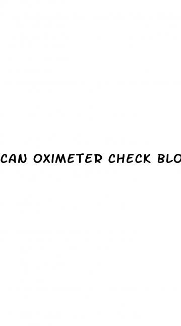 can oximeter check blood pressure