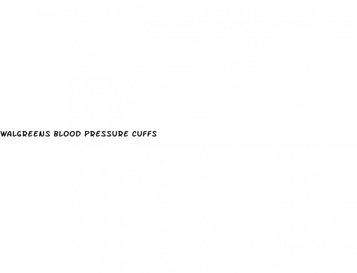 walgreens blood pressure cuffs