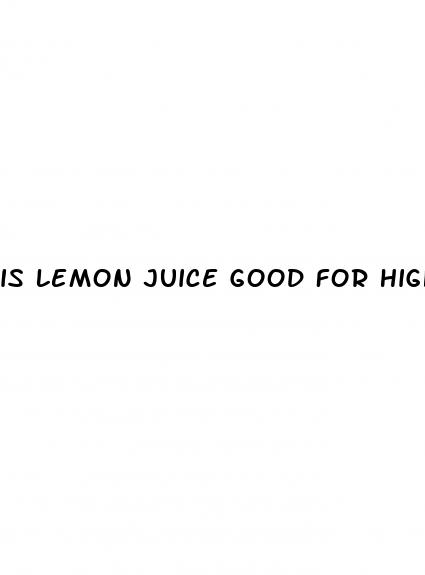 is lemon juice good for high blood pressure