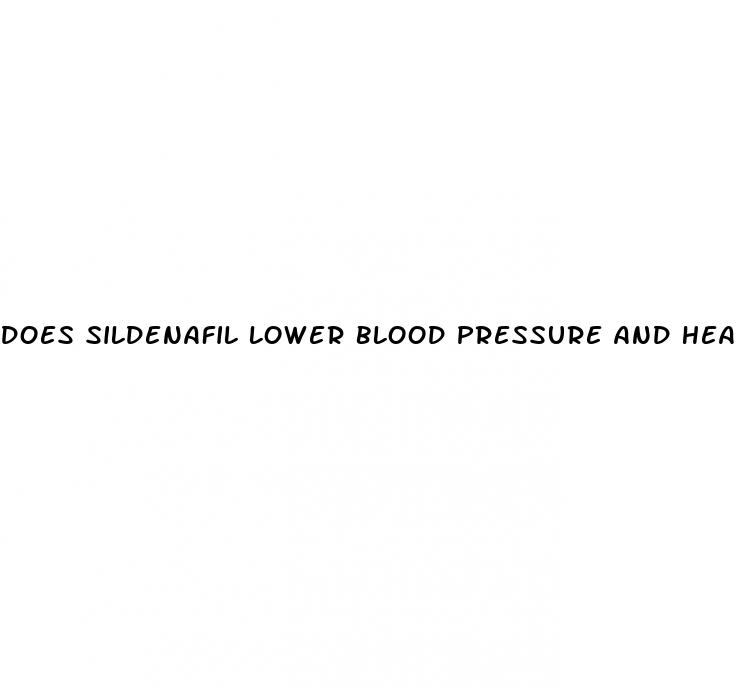 does sildenafil lower blood pressure and heart rate
