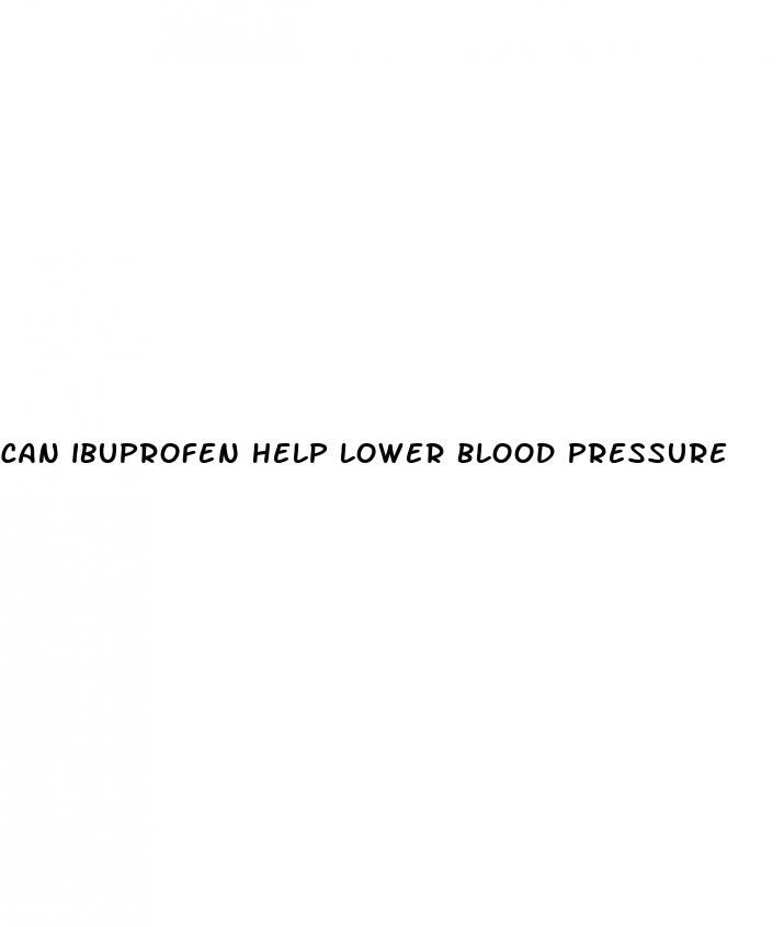 can ibuprofen help lower blood pressure