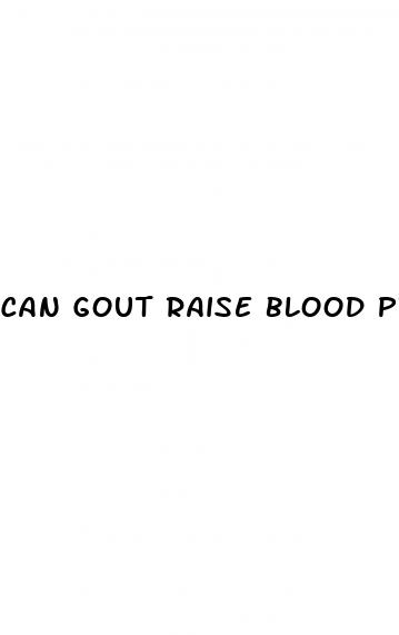 can gout raise blood pressure