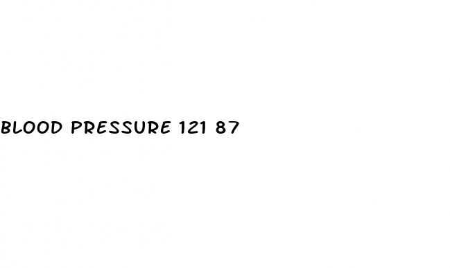 blood pressure 121 87