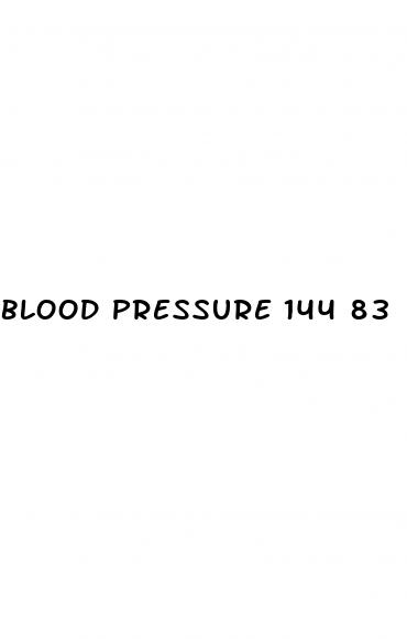 blood pressure 144 83