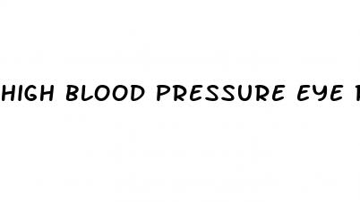 high blood pressure eye redness