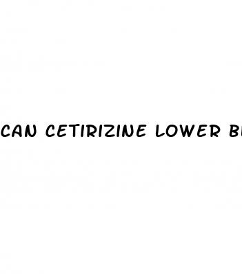 can cetirizine lower blood pressure
