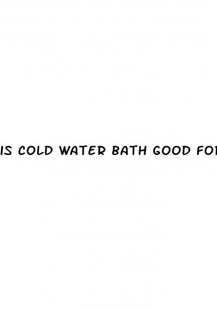 is cold water bath good for high blood pressure