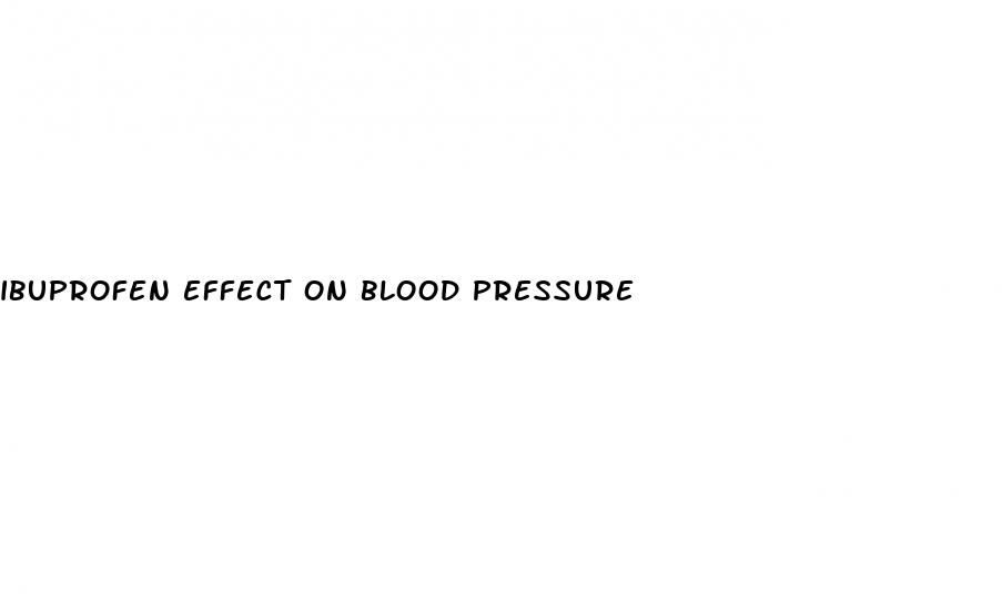 ibuprofen effect on blood pressure
