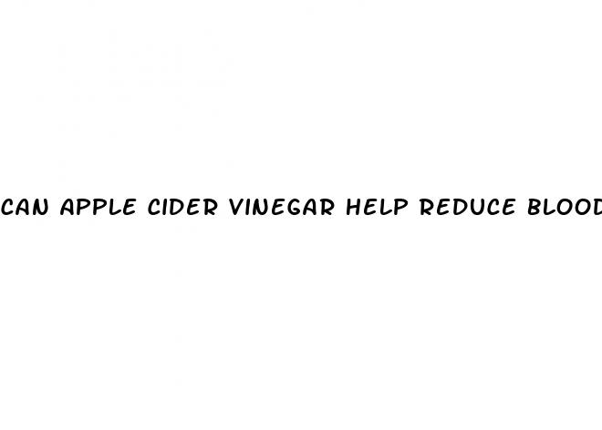 can apple cider vinegar help reduce blood pressure