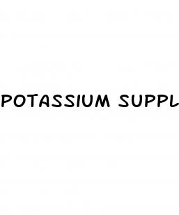 potassium supplement lower blood pressure