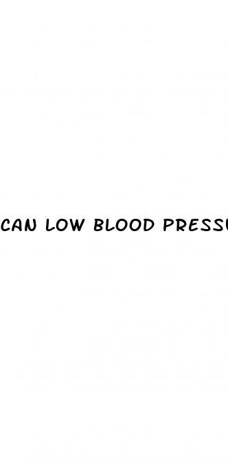 can low blood pressure cause dizzy spells