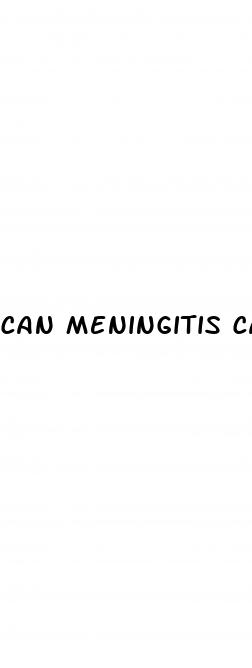 can meningitis cause high blood pressure