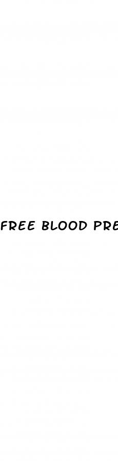 free blood pressure test