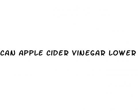 can apple cider vinegar lower high blood pressure