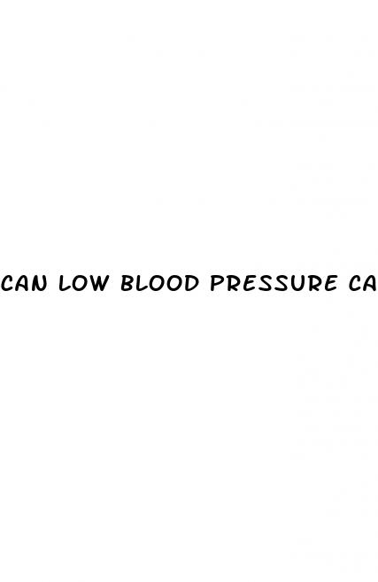 can low blood pressure cause nausea