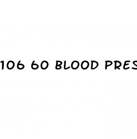 106 60 blood pressure female