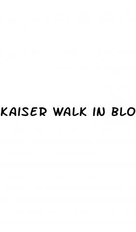 kaiser walk in blood pressure check
