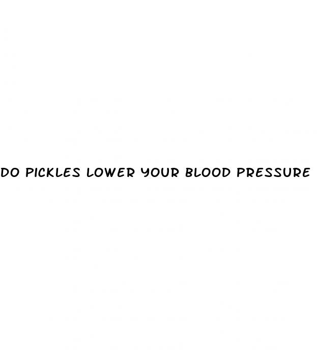 do pickles lower your blood pressure
