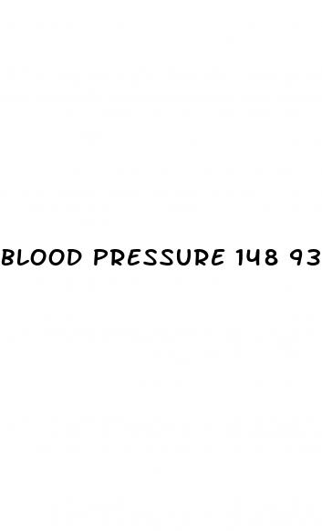 blood pressure 148 93