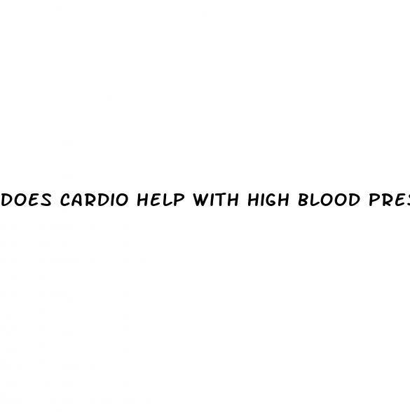 does cardio help with high blood pressure