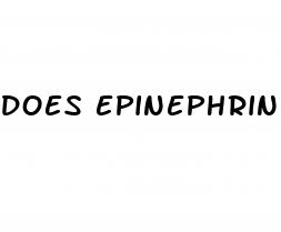 does epinephrine increase blood pressure