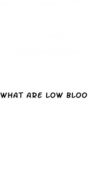 what are low blood pressure levels