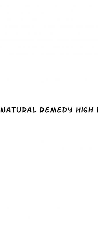natural remedy high blood pressure