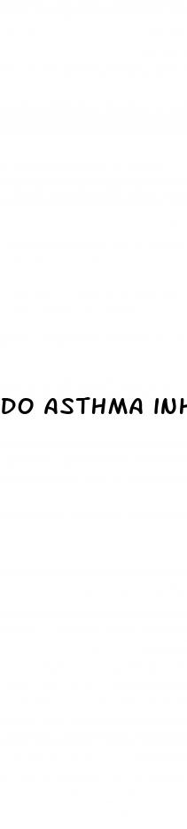 do asthma inhalers increase blood pressure