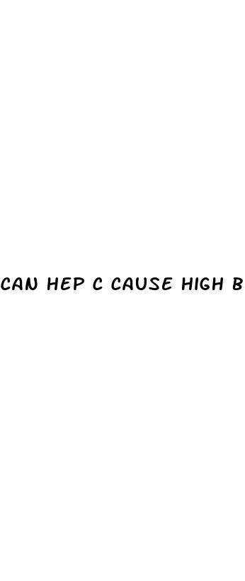 can hep c cause high blood pressure