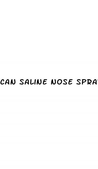 can saline nose spray raise blood pressure