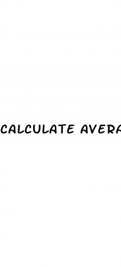 calculate average blood pressure