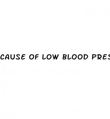 cause of low blood pressure