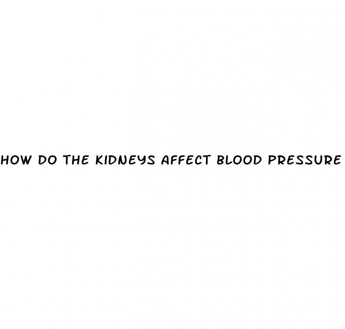 how do the kidneys affect blood pressure through hormones