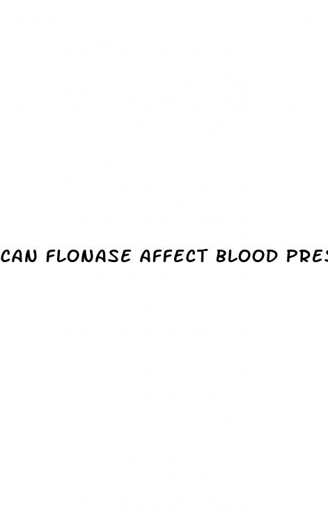 can flonase affect blood pressure