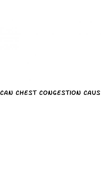 can chest congestion cause high blood pressure