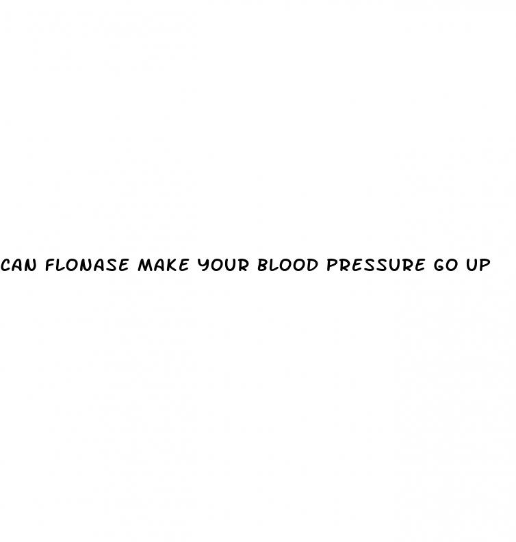 can flonase make your blood pressure go up