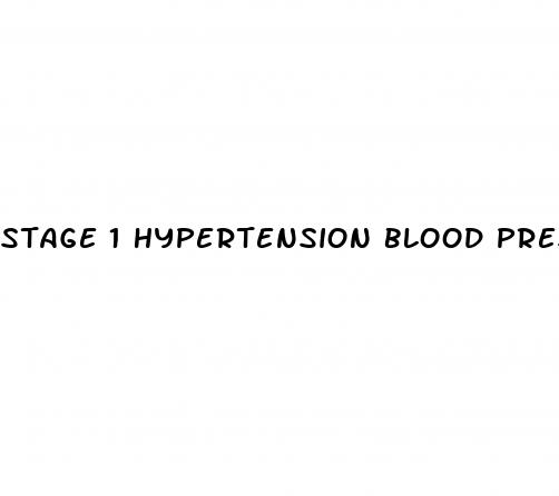 stage 1 hypertension blood pressure