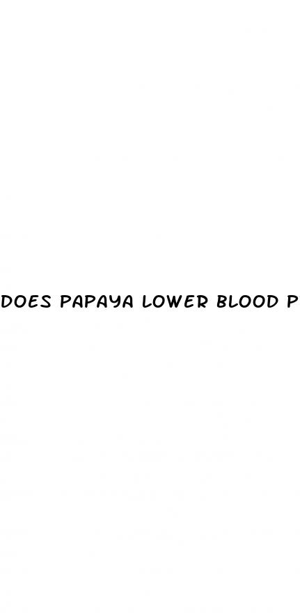 does papaya lower blood pressure