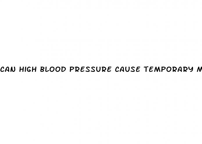 can high blood pressure cause temporary memory loss