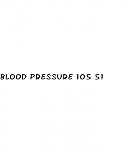 blood pressure 105 51