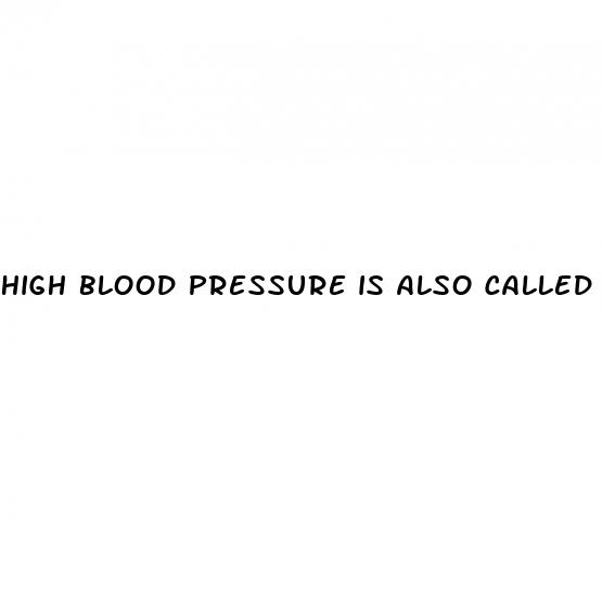 high blood pressure is also called