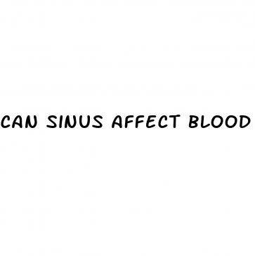 can sinus affect blood pressure