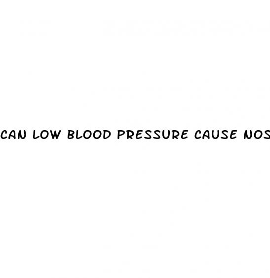 can low blood pressure cause nose bleeds