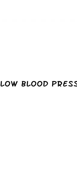 low blood pressure and ed