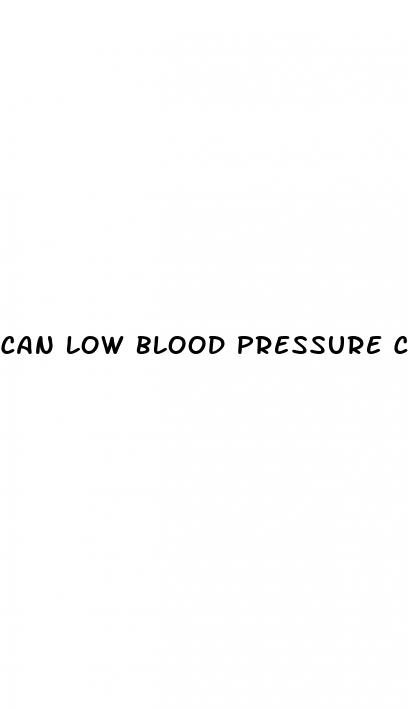 can low blood pressure cause dehydration