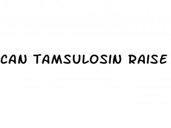 can tamsulosin raise your blood pressure