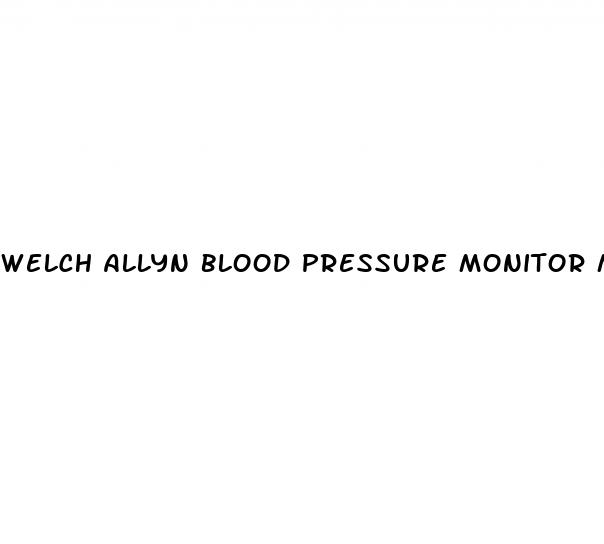 welch allyn blood pressure monitor manual