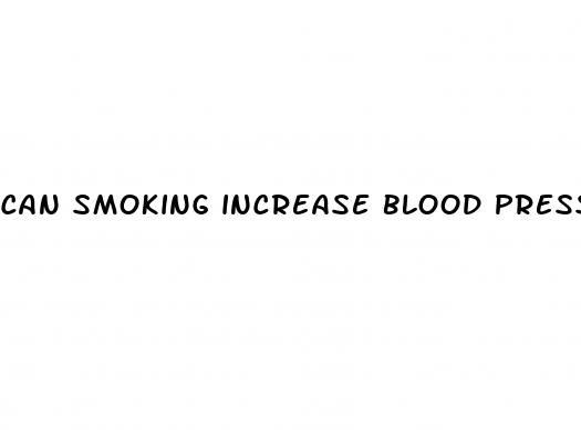can smoking increase blood pressure