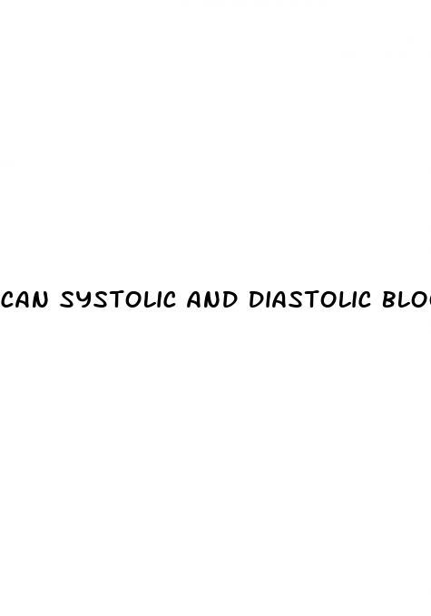 can systolic and diastolic blood pressure be the same